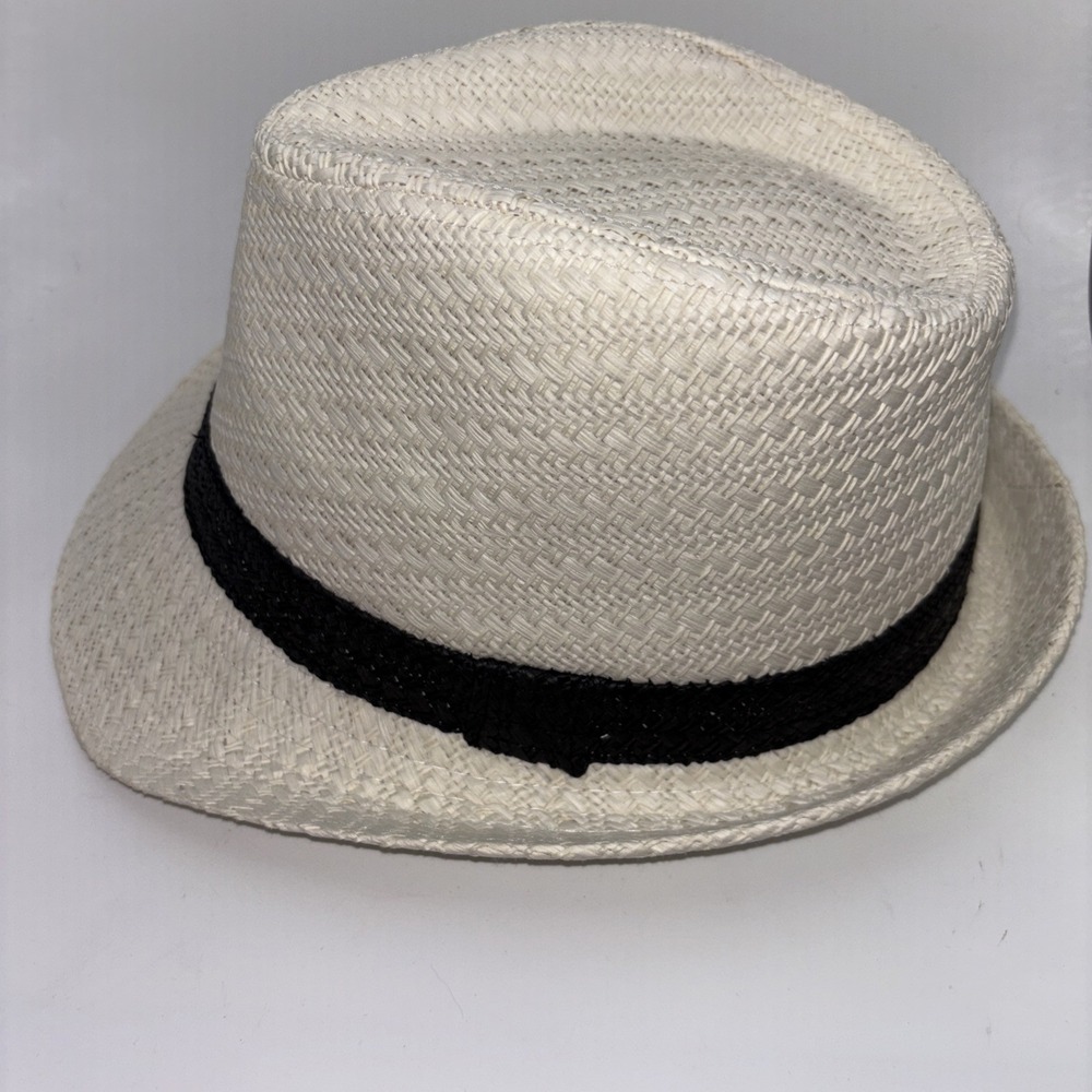 Dobbs Fifth Avenue Cream Fedora‎ Hat Mens Size S/M 100% Paper  VTG NEW
